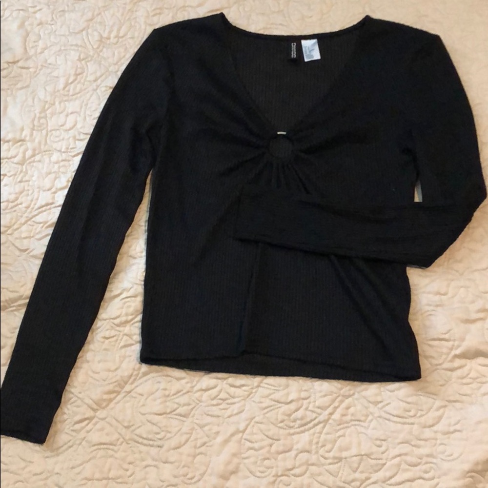 Long-sleeve Crop Top